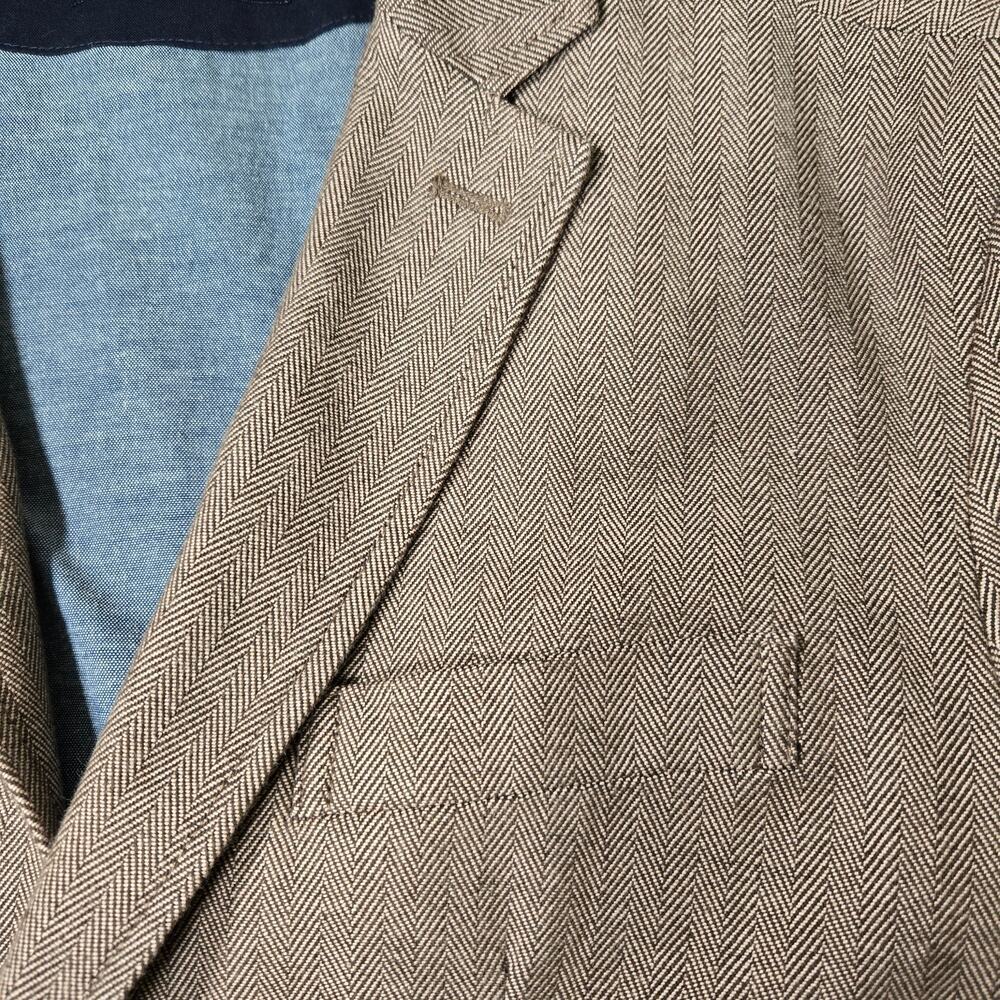 Jachs New York Blazer Mens Size Large Brown Career Formal Preppy Fall Event - Picture 5 of 14